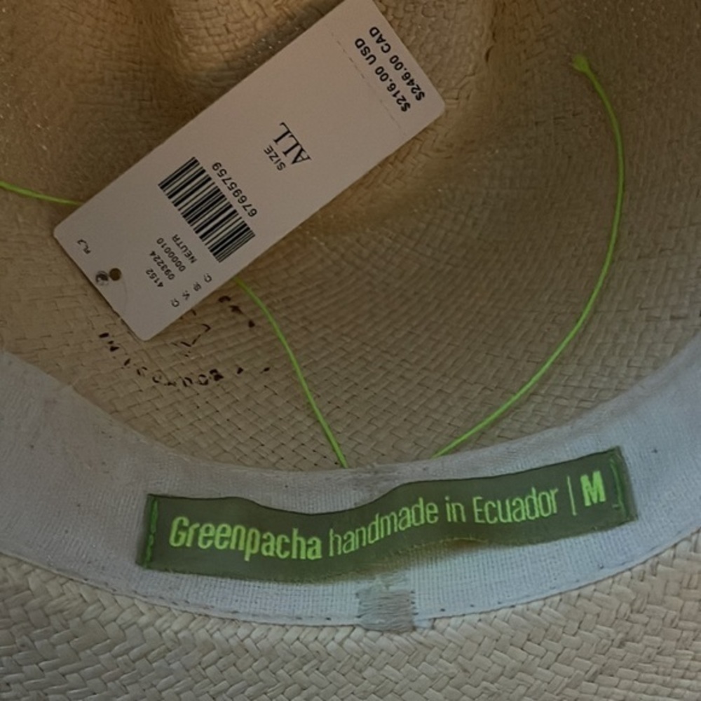 Anthropologie Montauk Greenpacha Hat. NWT - Picture 6 of 7